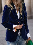 Midnight Velvet Blazer