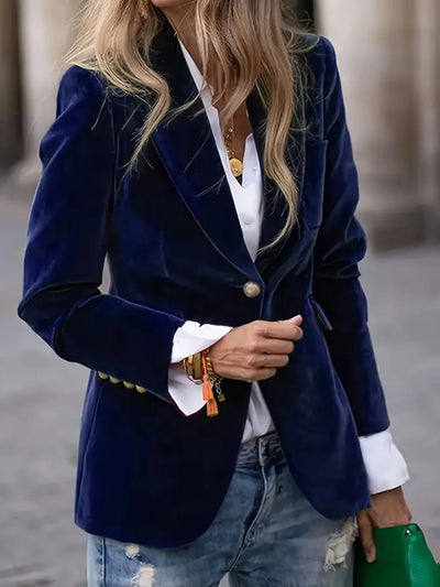 Midnight Velvet Blazer