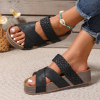 Rosa Sandals for Women featuring orthopedic leather design and non-slip grip, perfect for comfort and support in casual outings. - 5