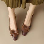 Célora | Leather Ribbon Pumps
