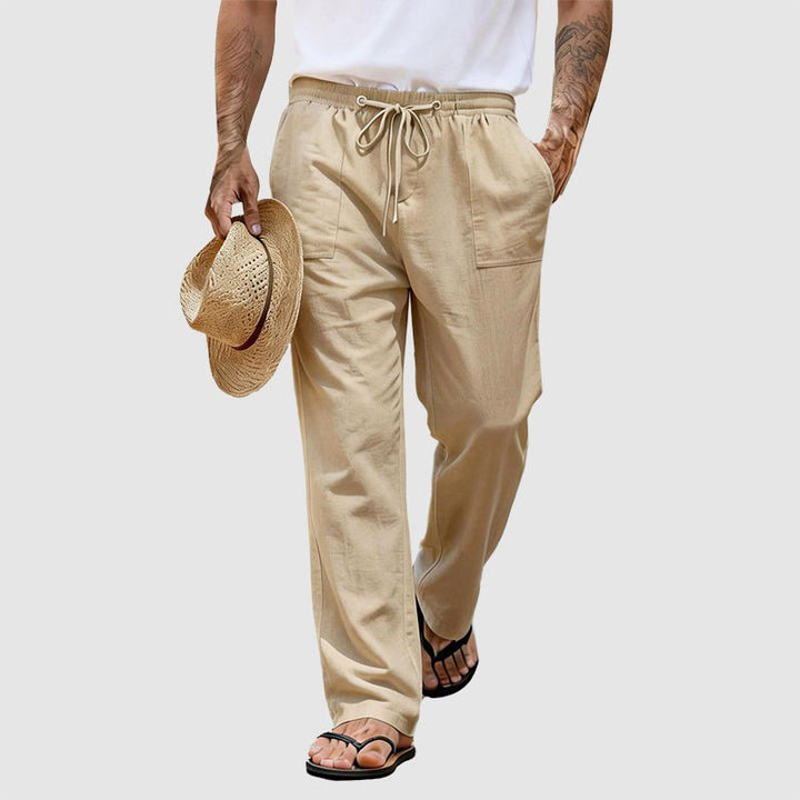 Aero Men's Pants | Lightweight Linen Blend, Relaxed Fit 0