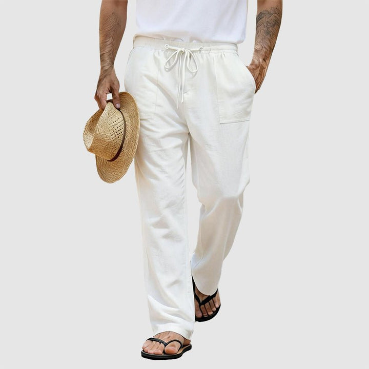 Aero Men's Pants | Lightweight Linen Blend, Relaxed Fit 1