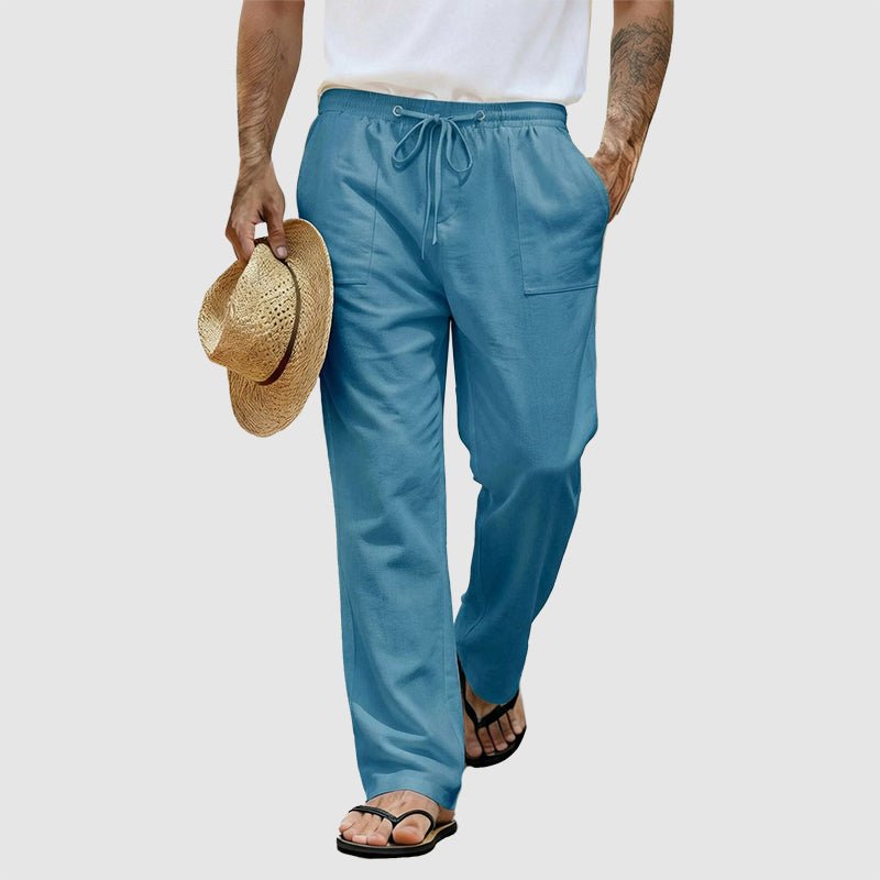 Aero Men's Pants | Lightweight Linen Blend, Relaxed Fit 2