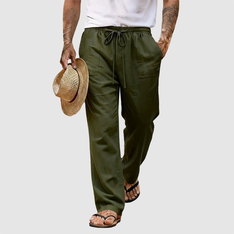 Aero Men's Pants | Lightweight Linen Blend, Relaxed Fit 4
