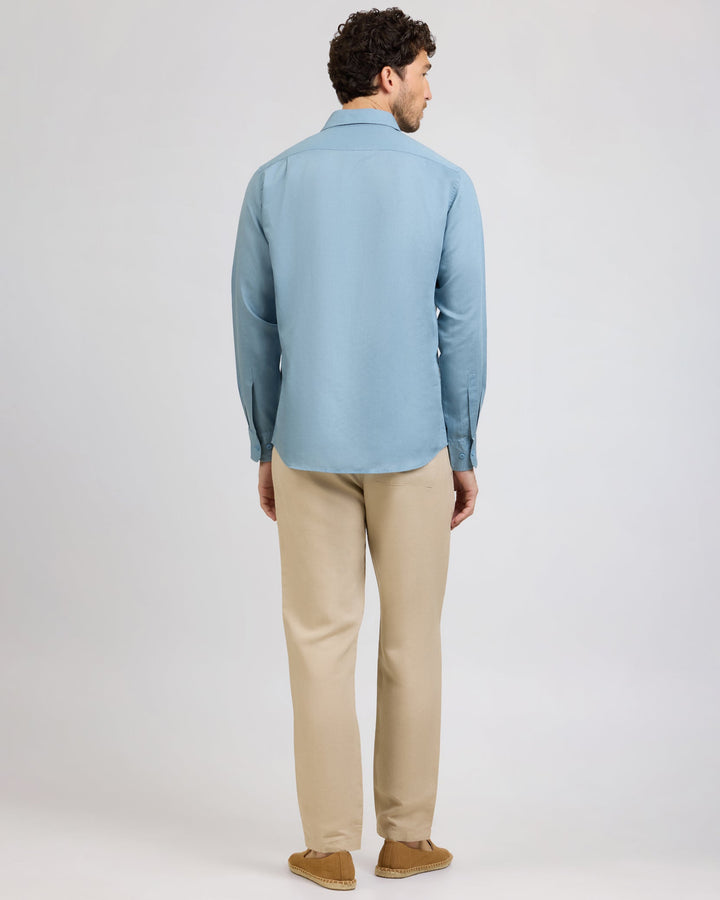 Aero Men's Shirt | Lightweight Linen-Tencel Blend, Relaxed Fit 4