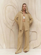 Aero Women's Set | Breathable Cotton-Linen Loungewear 7