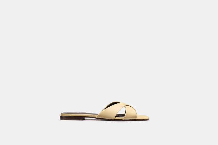 Alera Selene Flat Sandal | Butter Nappa Leather, Handmade in Spain 0