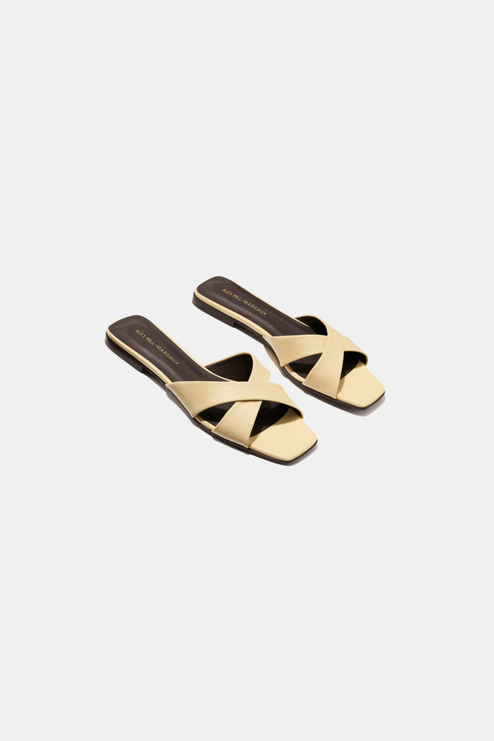 Alera Selene Flat Sandal | Butter Nappa Leather, Handmade in Spain 3