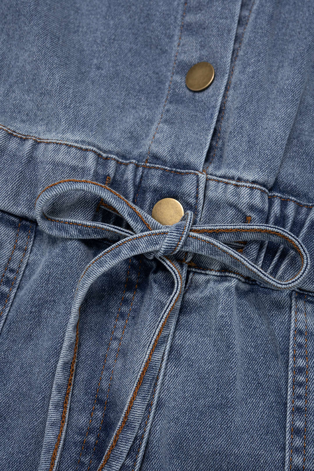 Aero Denim Jumpsuit featuring a durable cotton-blend fabric, stylish design, and versatile fit for casual wear. - 3