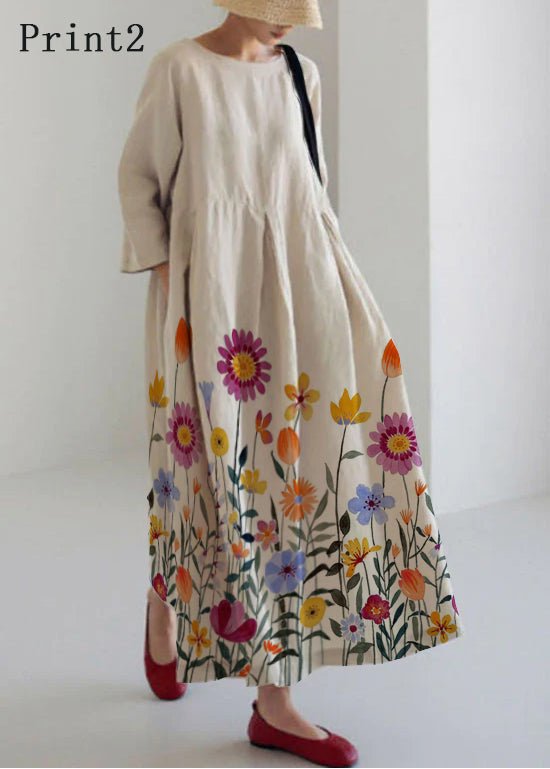 Aqua Summer Dress | Cotton Patchwork with Pockets 10