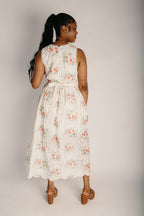 Ava Maxi Dress | Eyelet Floral, 100% Cotton Summer Dress 1