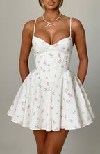 Ava Mini Dress | Lightweight Floral Print, Adjustable Straps 0