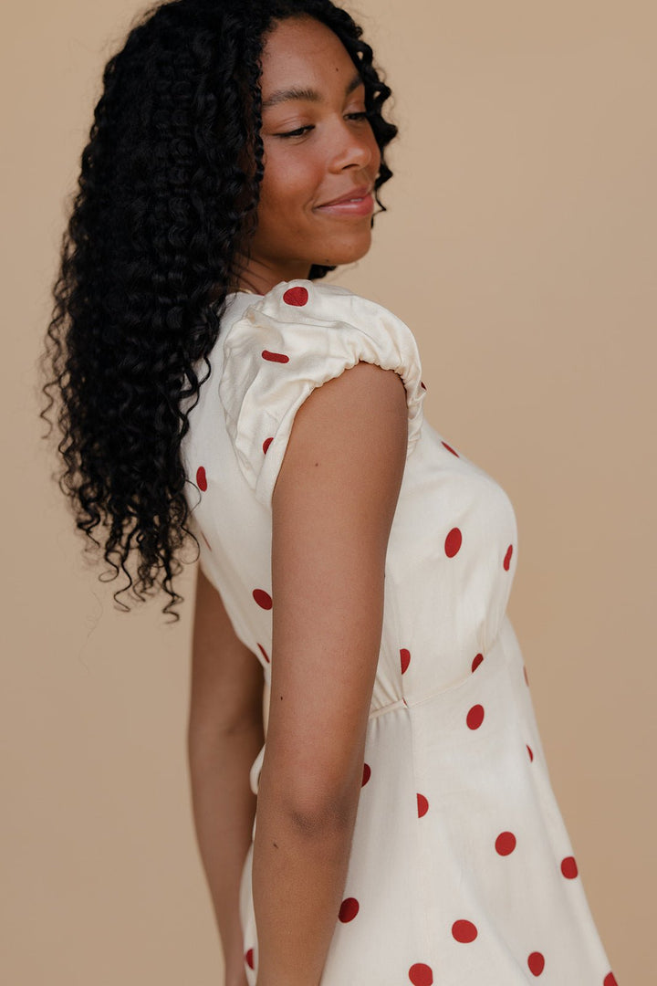 Ava Polkadot Midi Dress | Lightweight, Flattering Summer Dress for Women 1