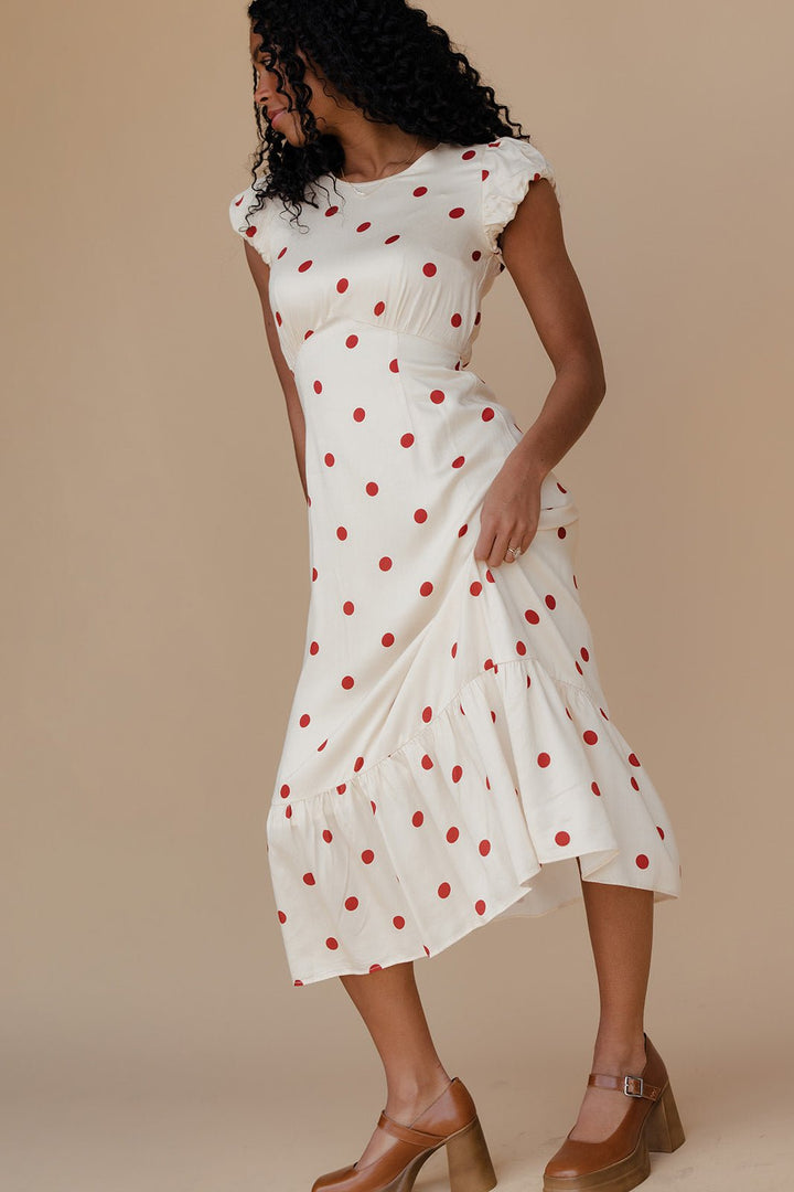 Ava Polkadot Midi Dress | Lightweight, Flattering Summer Dress for Women 2