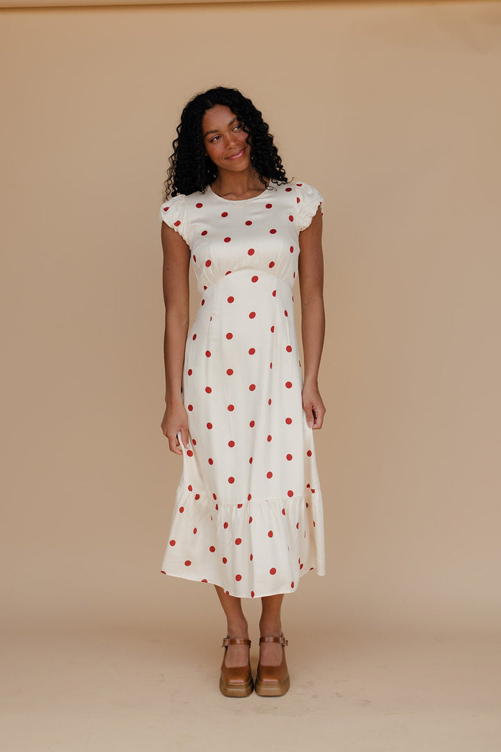 Ava Polkadot Midi Dress | Lightweight, Flattering Summer Dress for Women 4