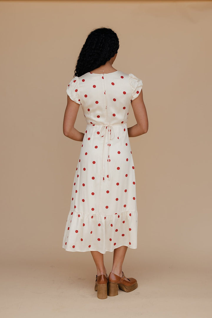Ava Polkadot Midi Dress | Lightweight, Flattering Summer Dress for Women 5
