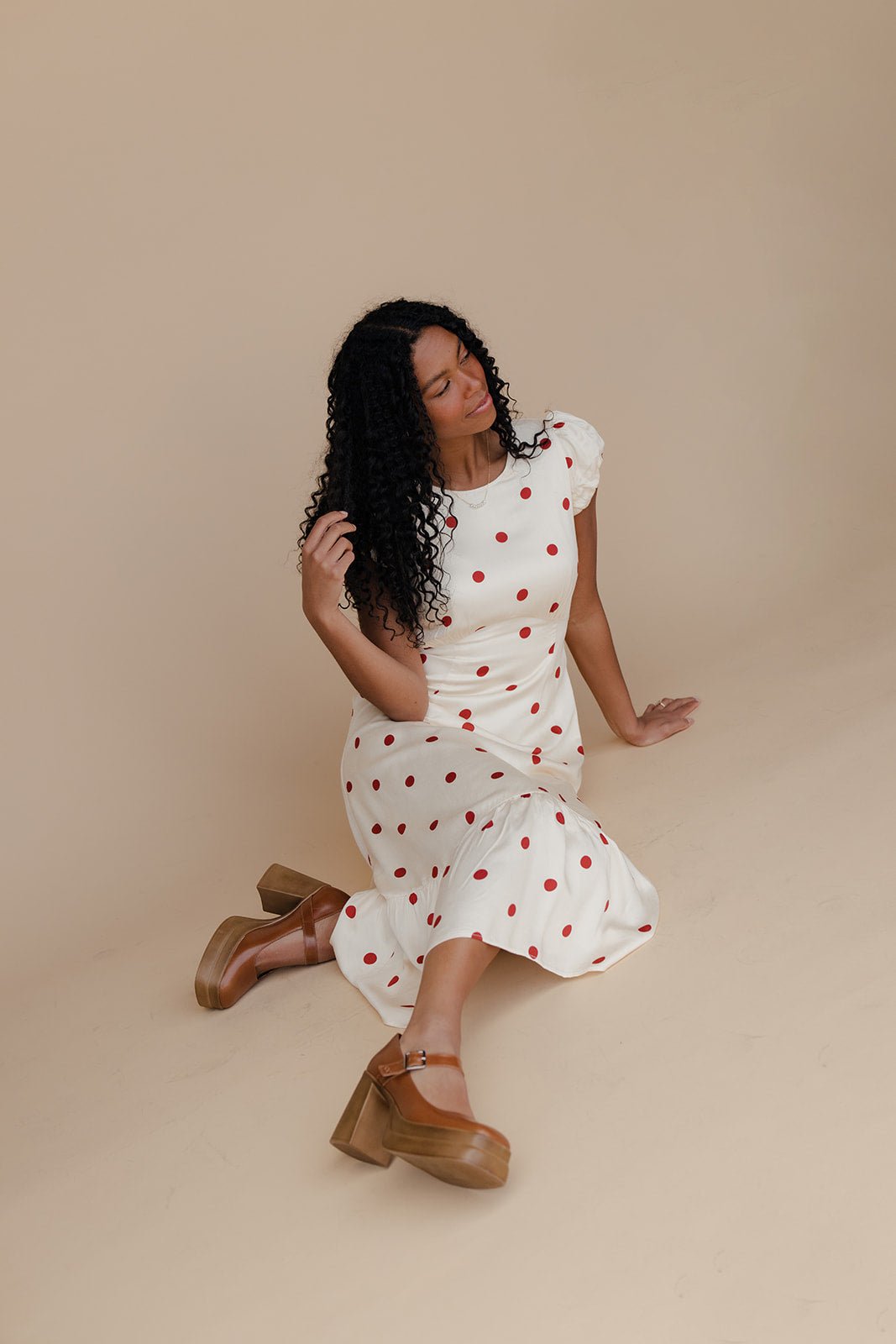 Ava Polkadot Midi Dress | Lightweight, Flattering Summer Dress for Women 7