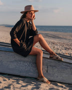 Ava Women's Dress | Relaxed Fit Linen, Knee-Length Summer Dress 3