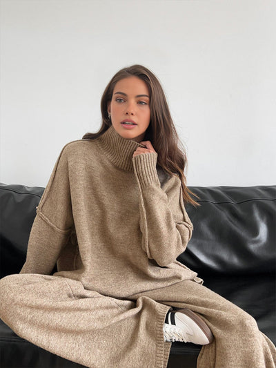 Lena | Soft Knit Turtleneck Lounge Set