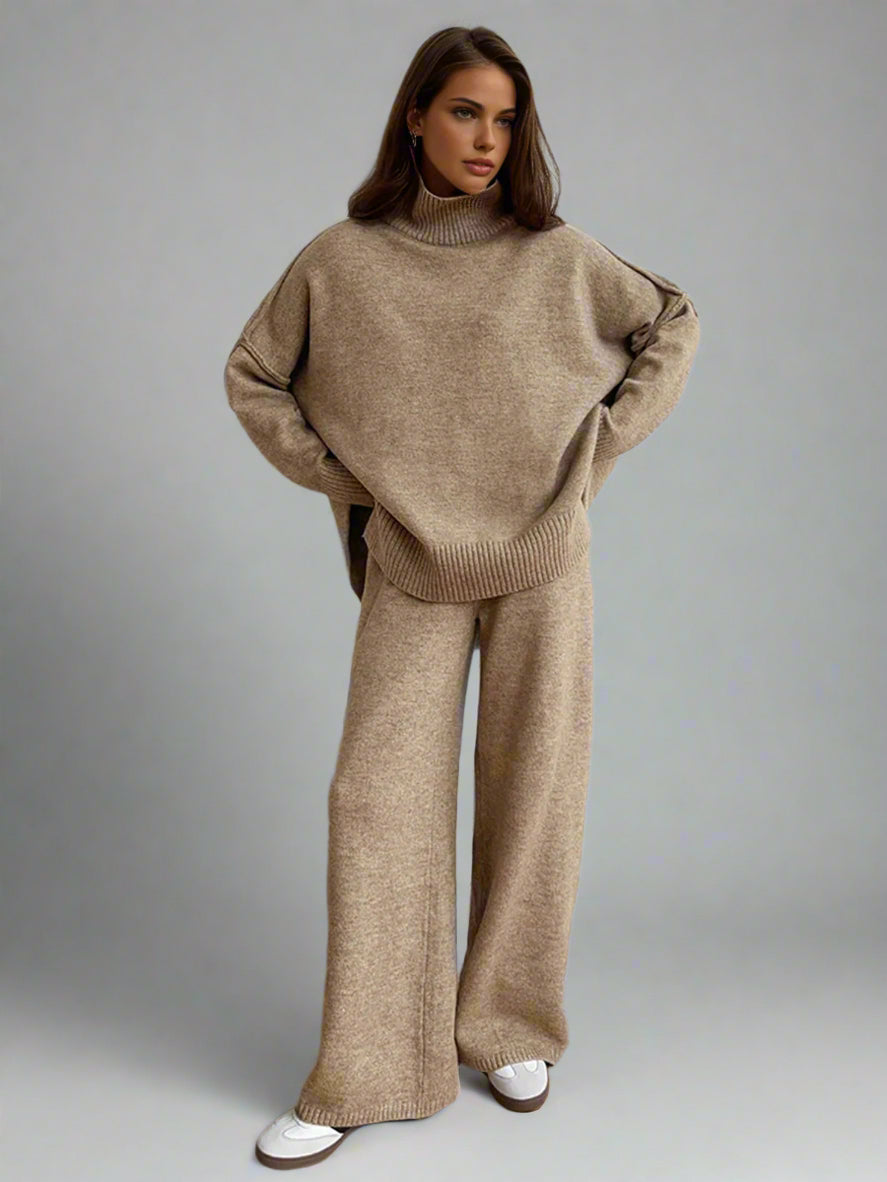 Lena | Soft Knit Turtleneck Lounge Set