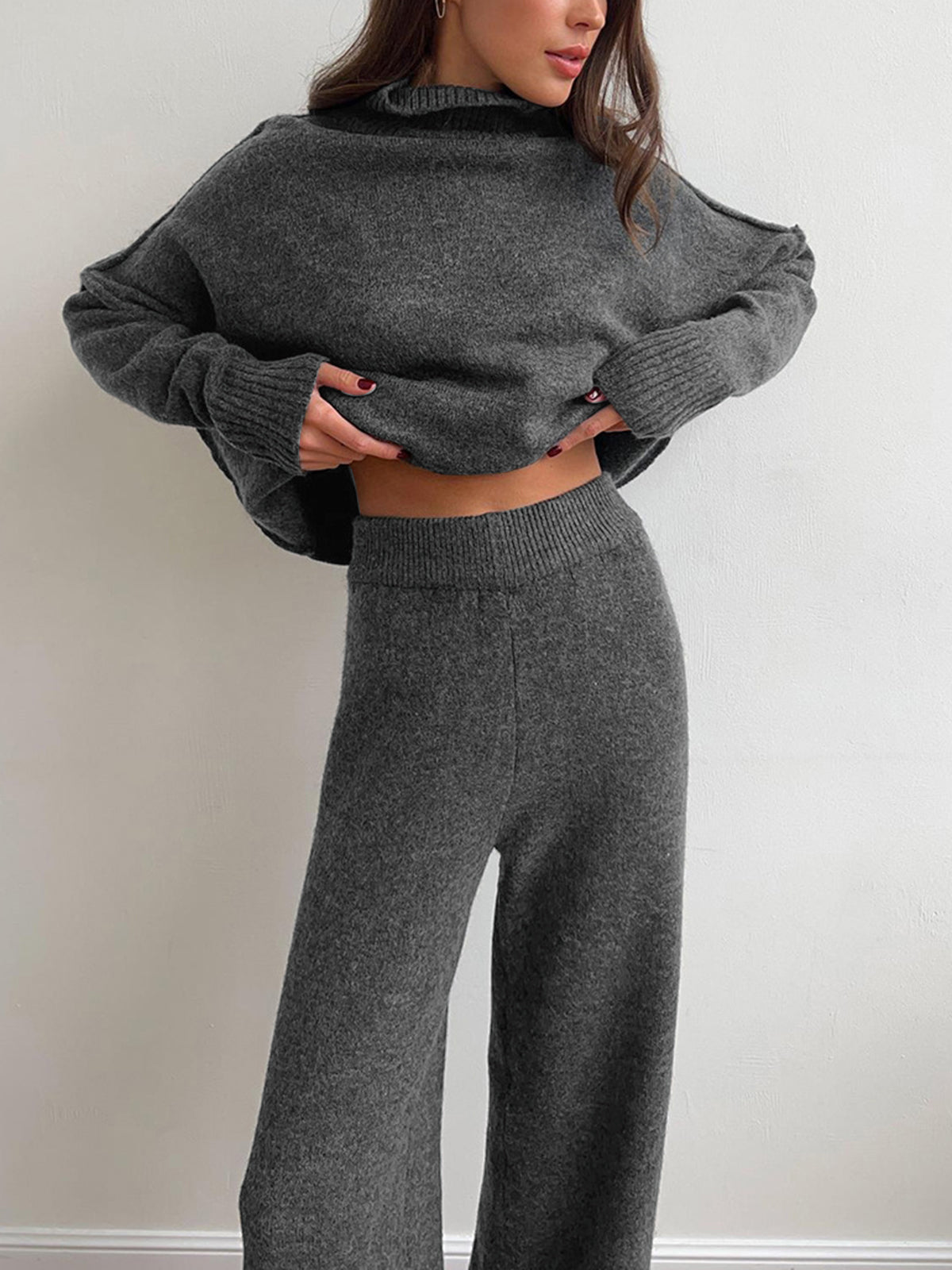 Lena | Soft Knit Turtleneck Lounge Set