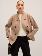 Hannah | Oversized Button-Down Jacket