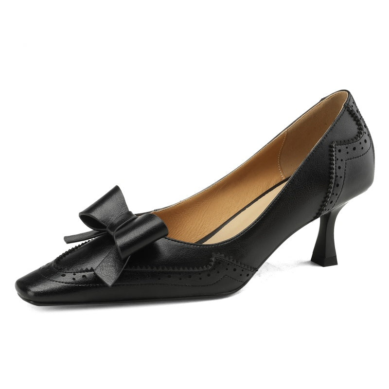 Célora | Leather Ribbon Pumps