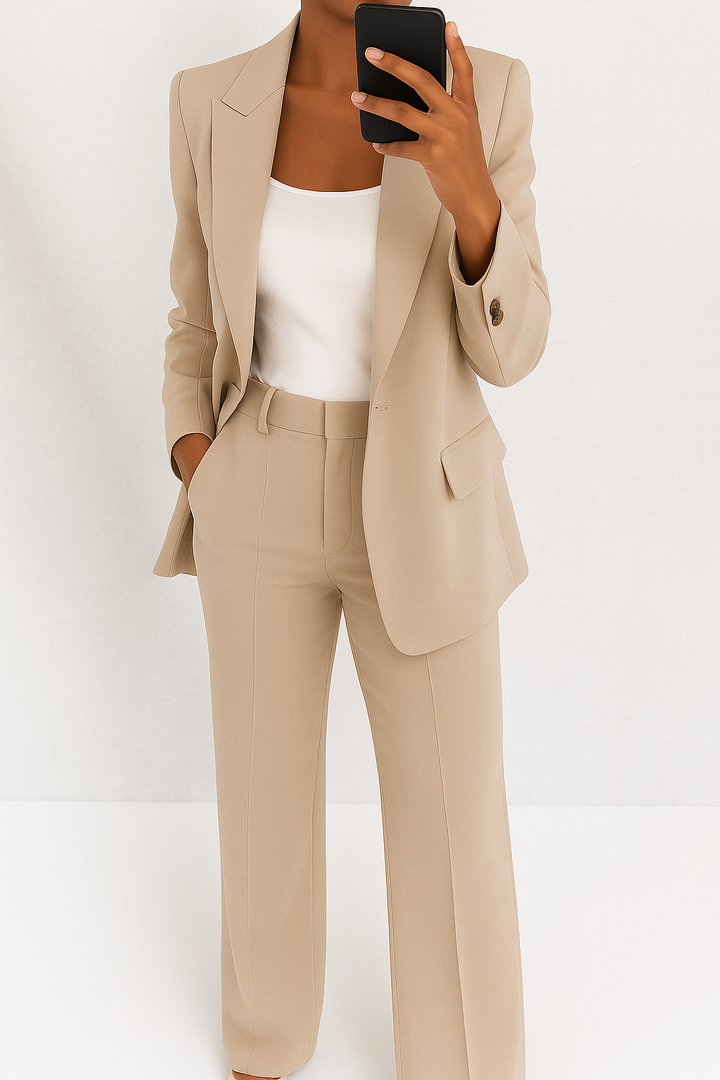 Vita Women's Suit | Tailored Blazer and Slim-Fit Trouser Set - 9