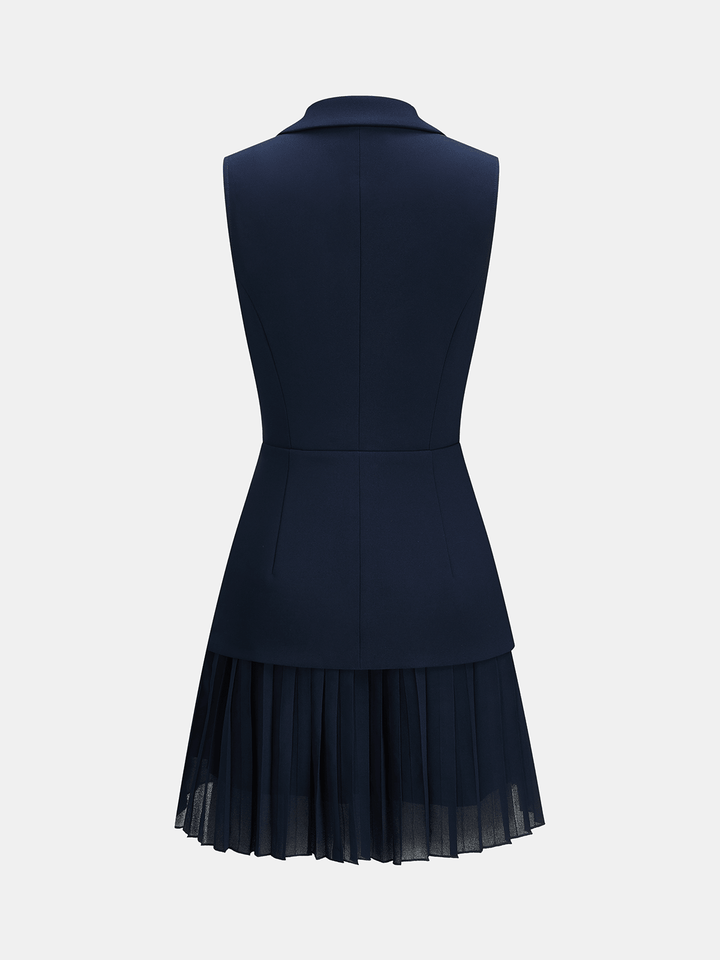 Bela Women’s Dress | Pleated Mini, Sleeveless Summer Cocktail Dress 2