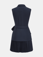 Bella Blazer Dress | Belted, Sleeveless Polyester 3