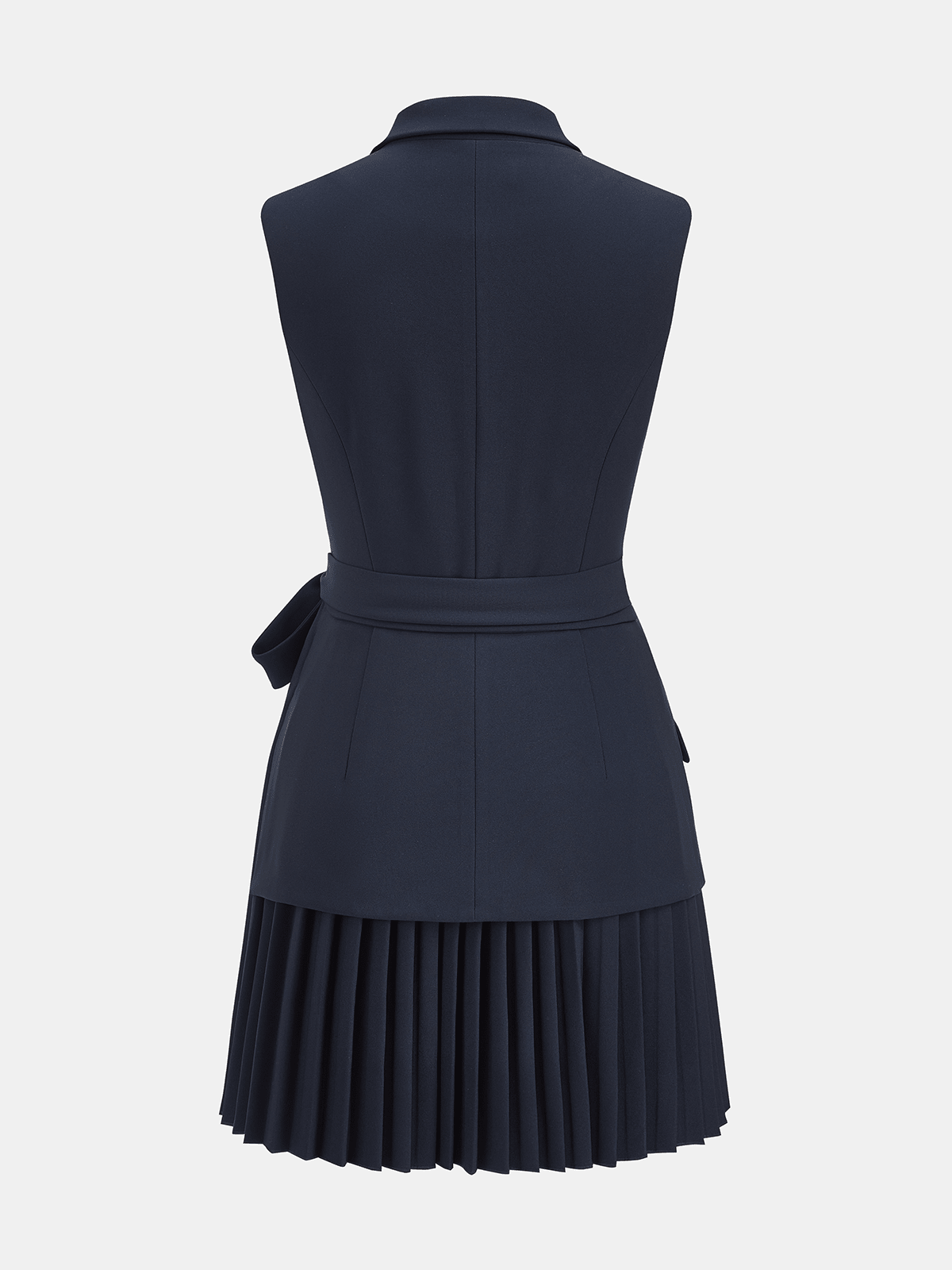 Bella Blazer Dress | Belted, Sleeveless Polyester 3