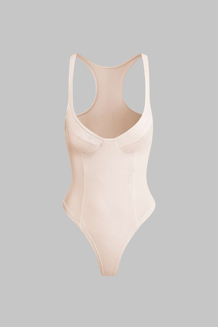 Bella Deep-V Neck Bodysuit | Soft Stretch Fabric, Body-Hugging Fit 10