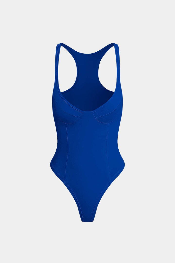 Bella Deep-V Neck Bodysuit | Soft Stretch Fabric, Body-Hugging Fit 14