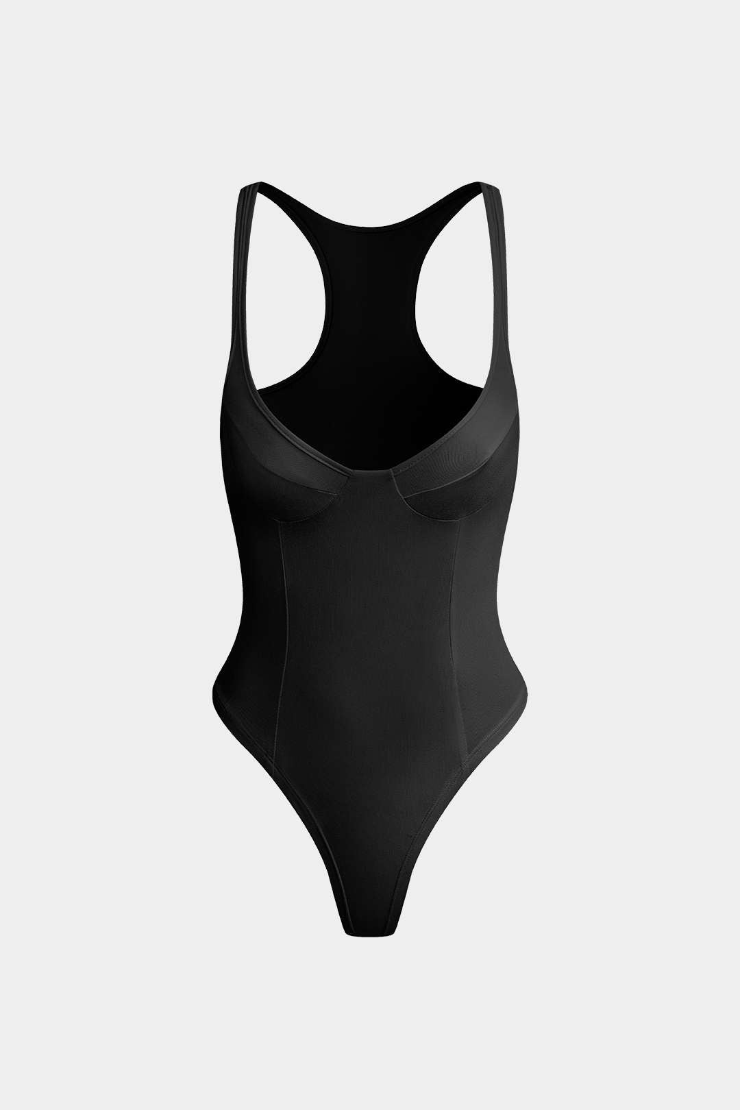 Bella Deep-V Neck Bodysuit | Soft Stretch Fabric, Body-Hugging Fit 4