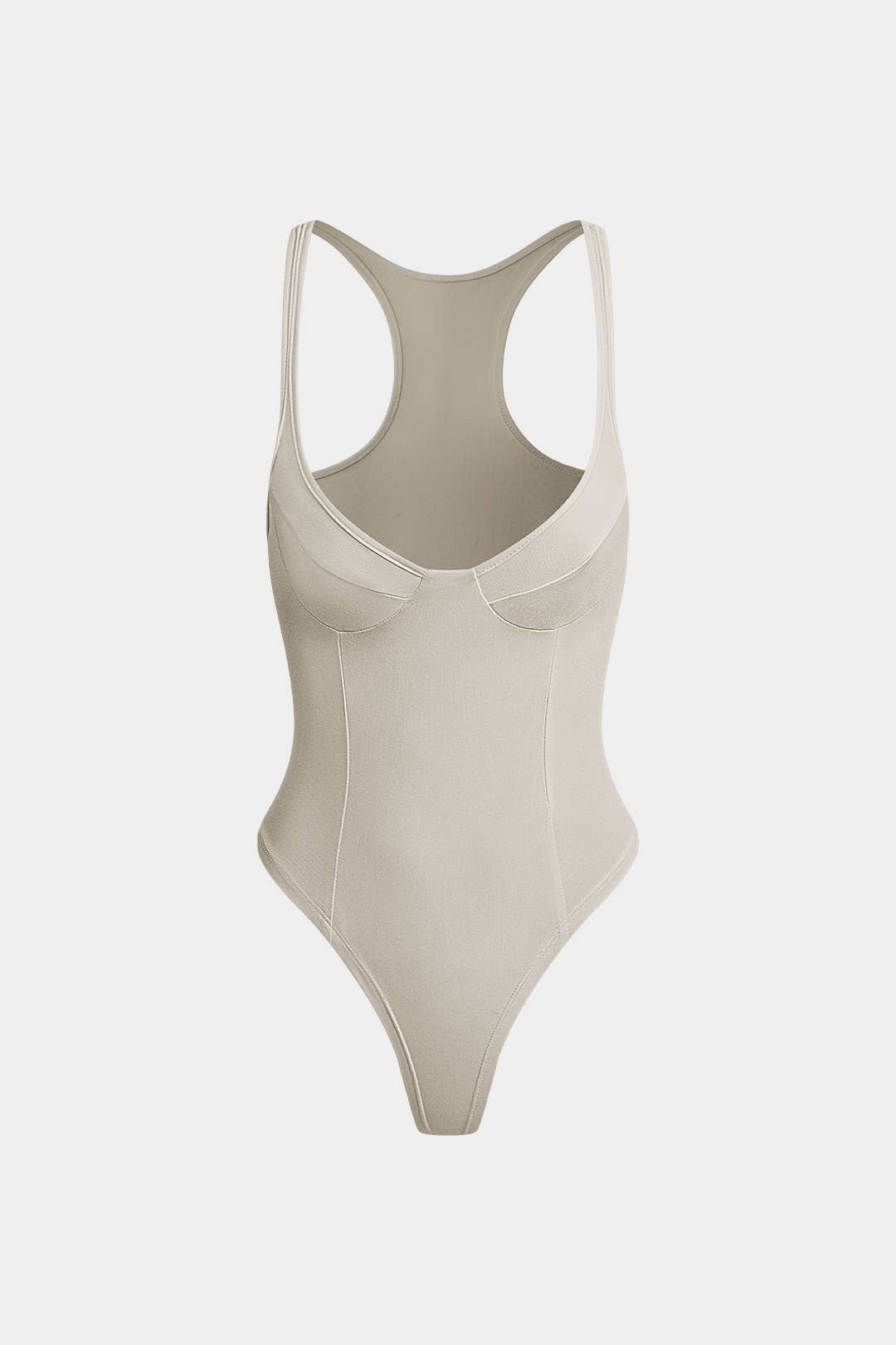 Bella Deep-V Neck Bodysuit | Soft Stretch Fabric, Body-Hugging Fit 9