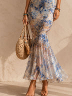 Bella Floral Maxi Dress | Mermaid Silhouette, Summer Wedding Guest Dress 2