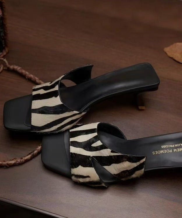 Bella Stiletto Flip Flops Women | Genuine Leather, Cushioned Insole 1