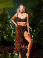 Breeze Mesh Sarong | Lightweight Leopard Print Cover Up for Women 2