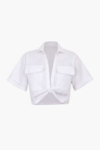 Breeze Women's Shirt | Soft Fabric, Twist Hem Design 0