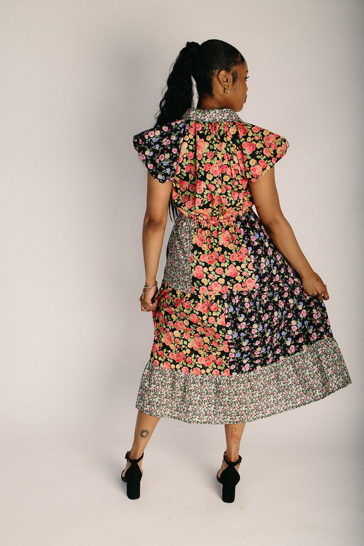Breezy Floral Midi Dress | Cotton Blend, Flattering Fit 1