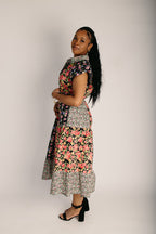 Breezy Floral Midi Dress | Cotton Blend, Flattering Fit 2