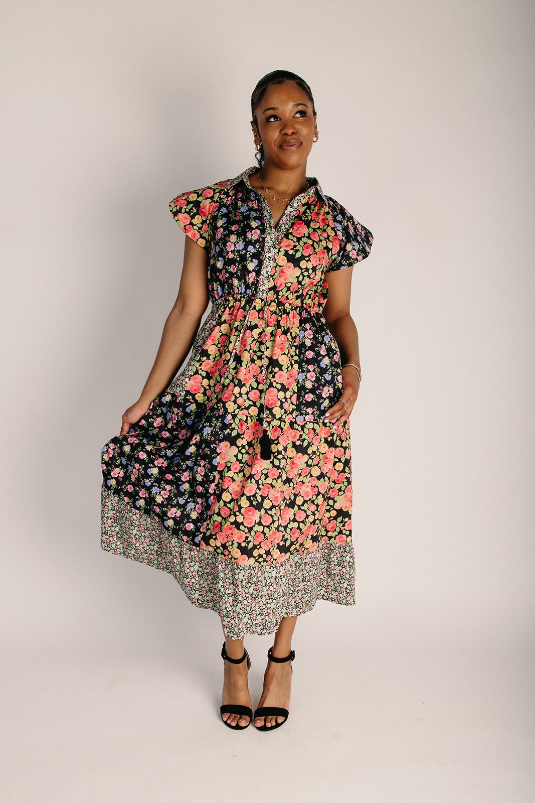 Breezy Floral Midi Dress | Cotton Blend, Flattering Fit 4