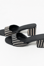 Breezy Heeled Sandals | Raffia Upper, Padded Insole 2