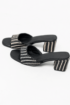 Breezy Heeled Sandals | Raffia Upper, Padded Insole 3