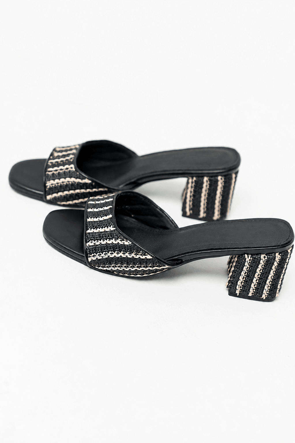 Breezy Heeled Sandals | Raffia Upper, Padded Insole 3