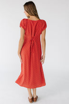 Breezy Summer Dress | A-Line, Back-Tie, Midi, 100% Polyester 4