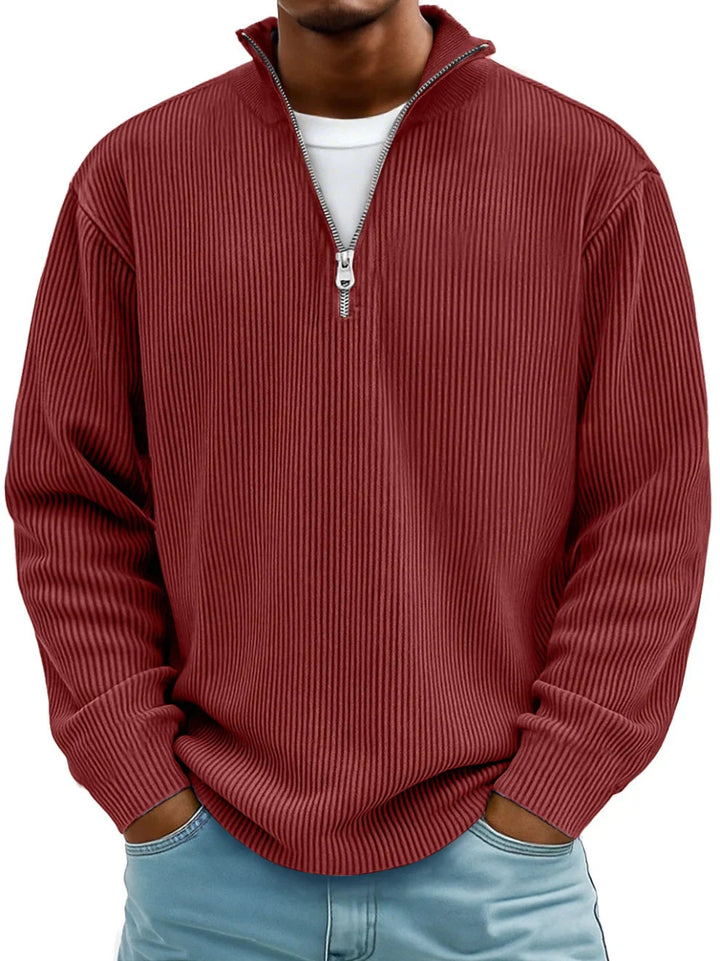 Aero Modern Pullover for men featuring a high-quality knit fabric and stylish half zip design, perfect for casual and outdoor wear. - 10