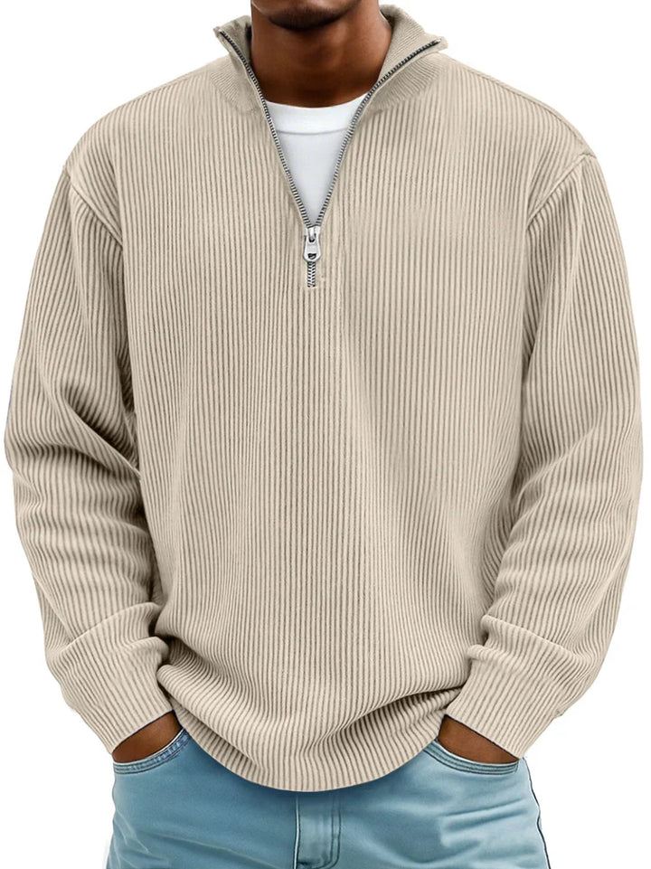 Aero Modern Pullover for men featuring a high-quality knit fabric and stylish half zip design, perfect for casual and outdoor wear. - 4