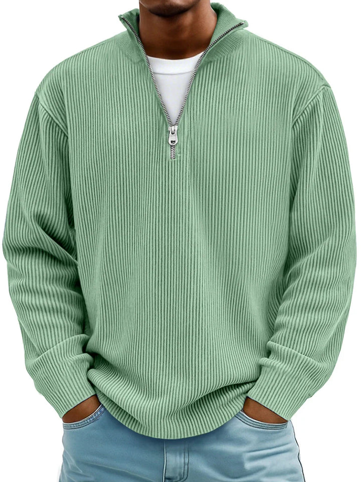 Aero Modern Pullover for men featuring a high-quality knit fabric and stylish half zip design, perfect for casual and outdoor wear. - 3