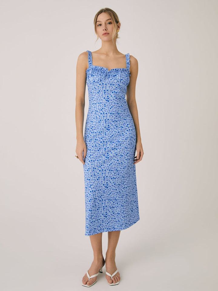 Cami Floral Dress | Bohemian Midi, Slim Fit Summer Dress for Women 6
